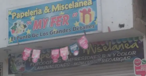 PAPELERIA Y MISCELANIA MY FER PAPELERIA Y MISCELANIA MY FER